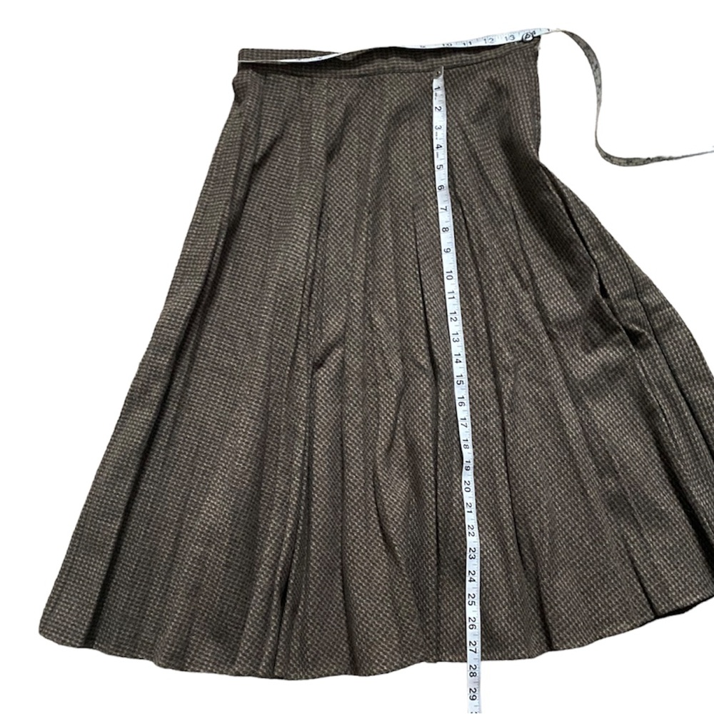Vintage Wool Accordion Midi Tweed Skirt 2-4 XS-S - Picture 6 of 8